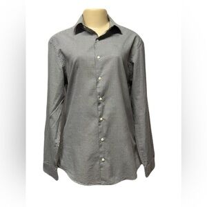 Men's Black and White Checkered Casual Shirt